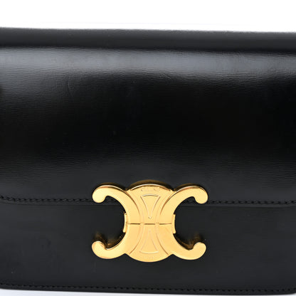 Celine Shiny Calfskin Teen Triomphe Black 7 of 9