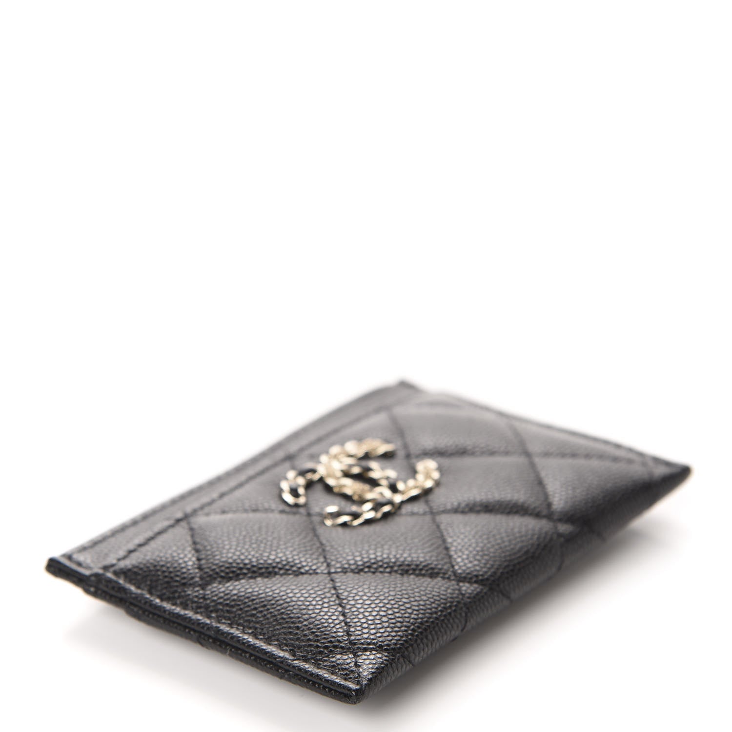 Chanel Caviar Quilted French New Wave Card Holder Black 4 of 9