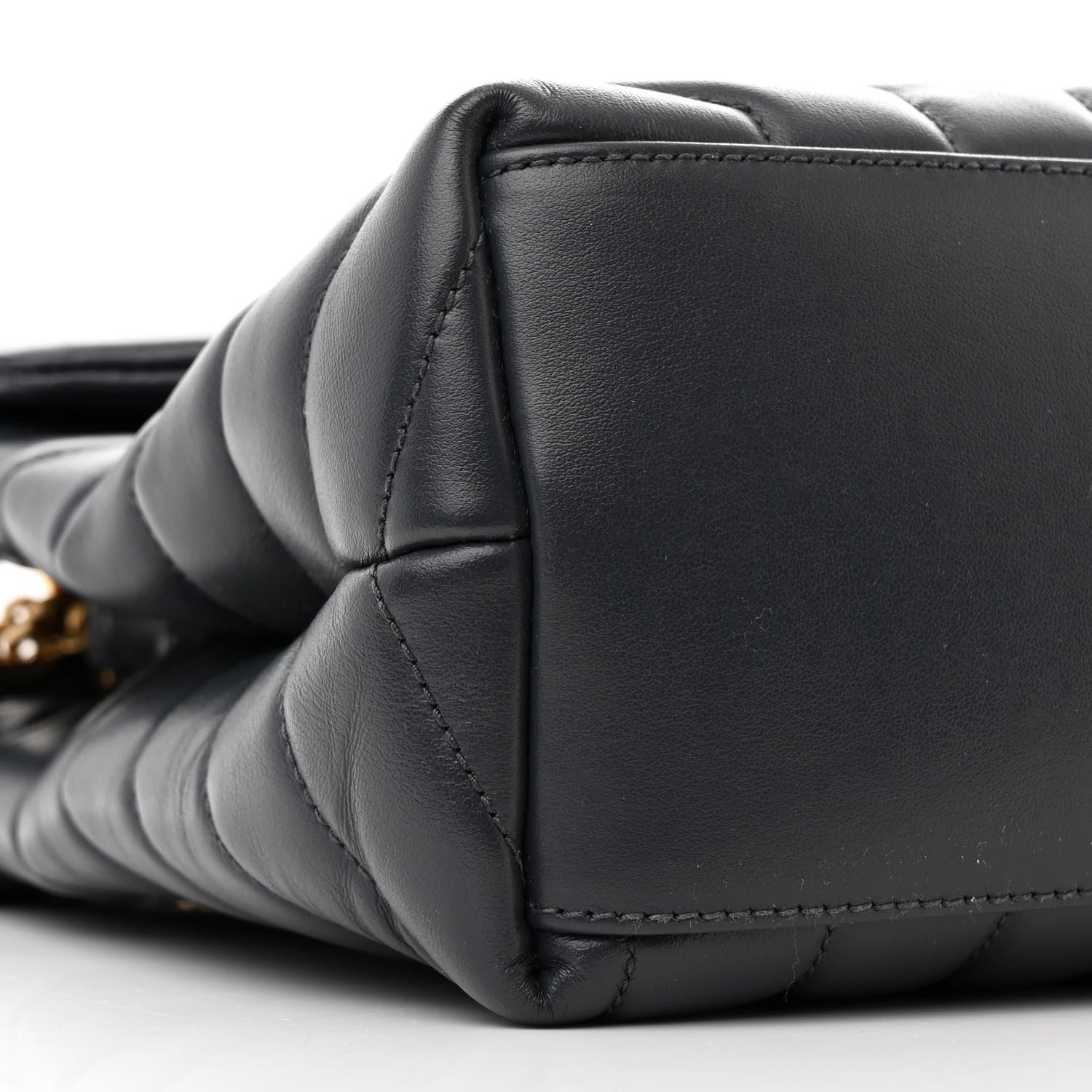 Saint Laurent Calfskin Y Quilted Monogram Medium Loulou Chain Satchel Earth 10 of 12