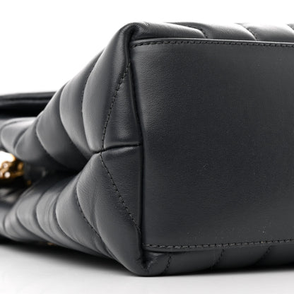 Saint Laurent Calfskin Y Quilted Monogram Medium Loulou Chain Satchel Earth 10 of 12