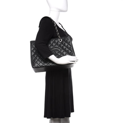 Chanel Caviar Quilted Grand Shopping Tote GST Black 2 of 10