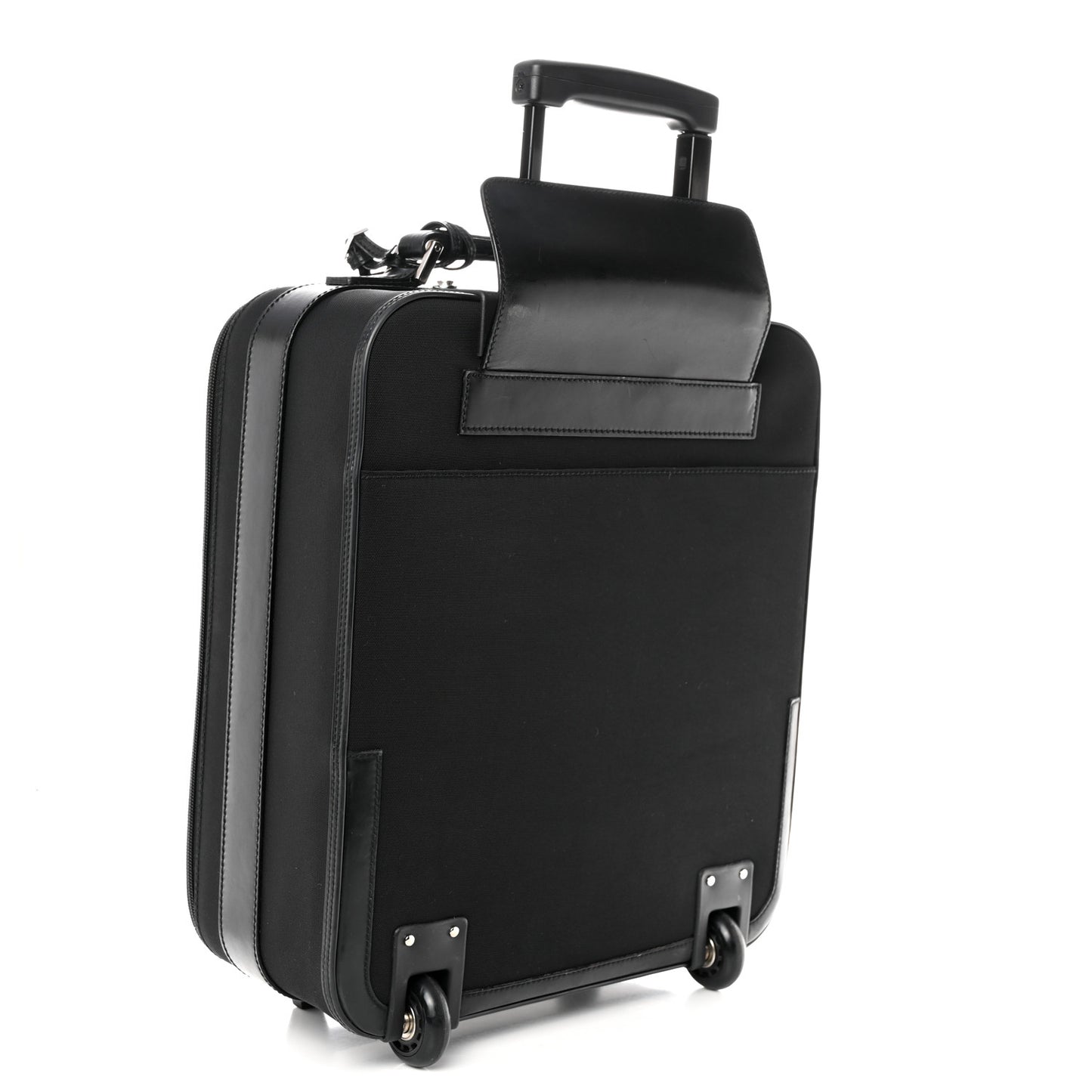 Canvas Carry On Trolley Black