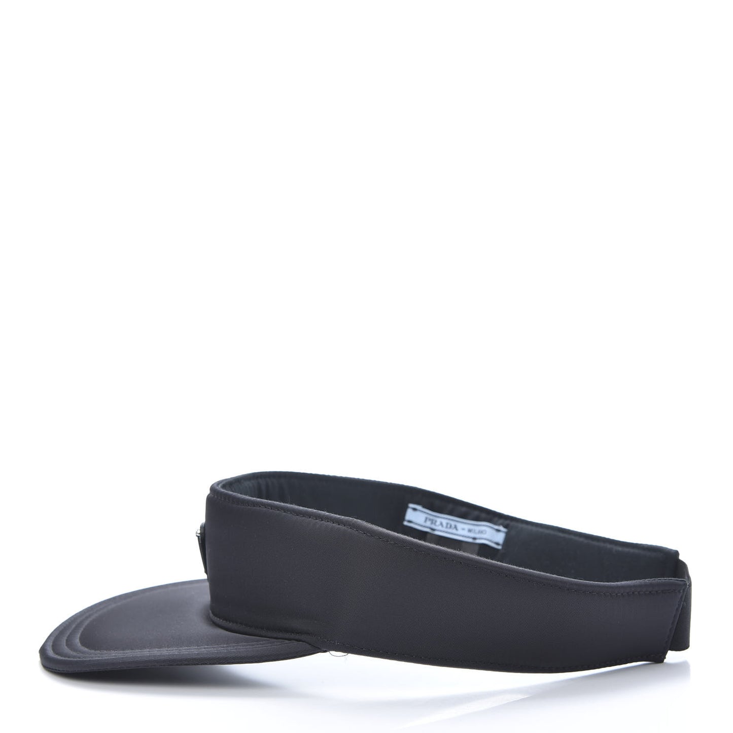 Nylon Triango Metal Triangle Logo Womens Visor S Black