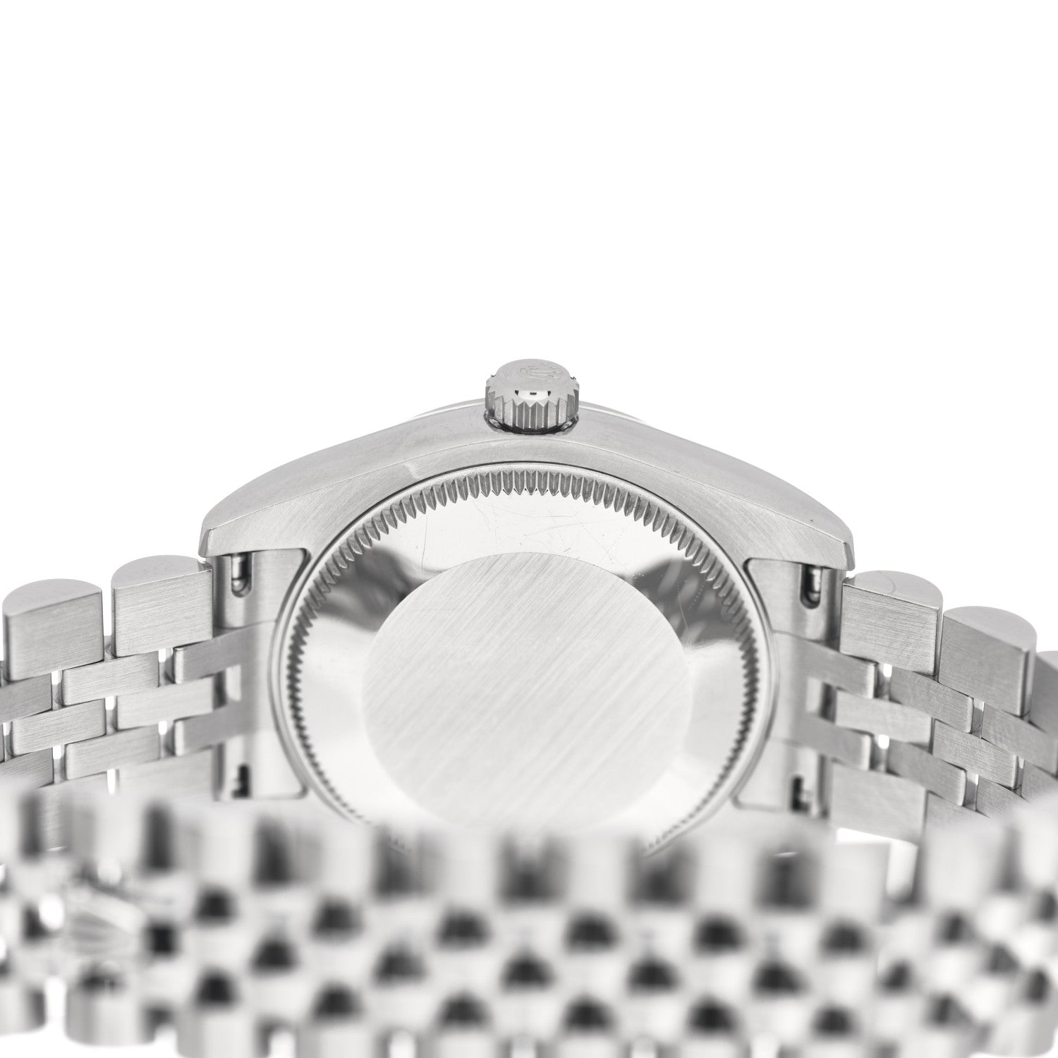 Rolex Stainless Steel 18K White Gold Diamond 31mm Oyster Perpetual Datejust Watch Black 178274 4 of 5