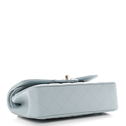 Chanel Caviar Quilted Small Double Flap Light Blue 3 of 8