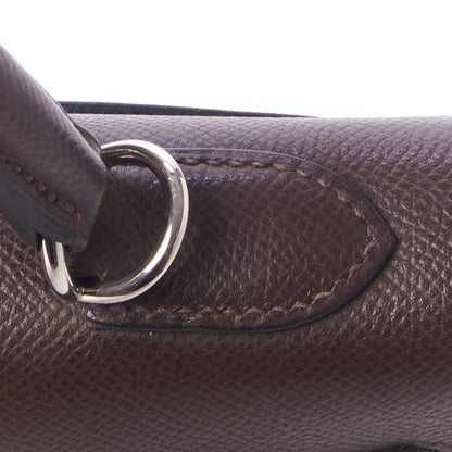 Hermes Epsom Kelly Sellier 32 Chocolate 10 of 33