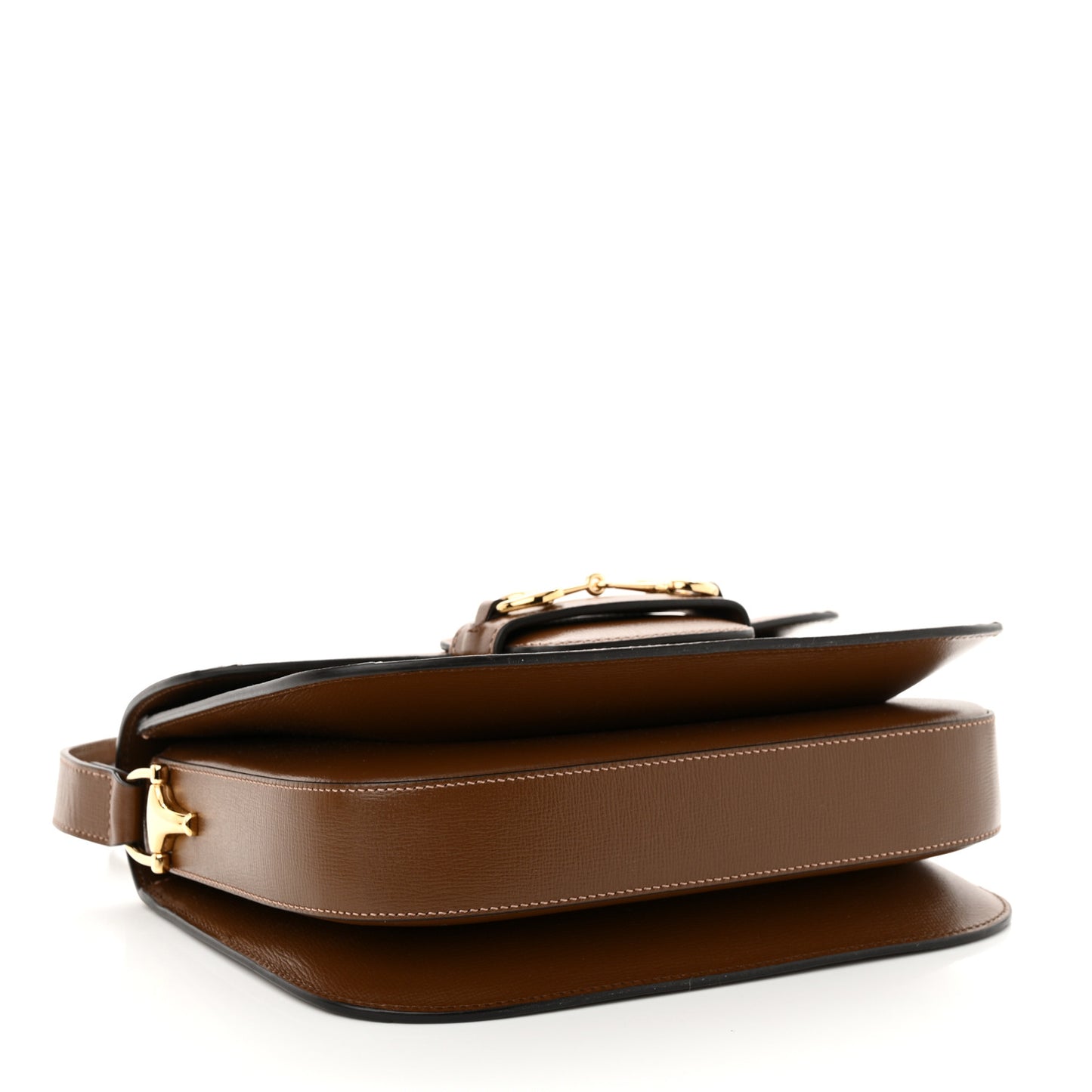 GG Supreme Monogram Horsebit 1955 Shoulder Bag Beige Brown Sugar