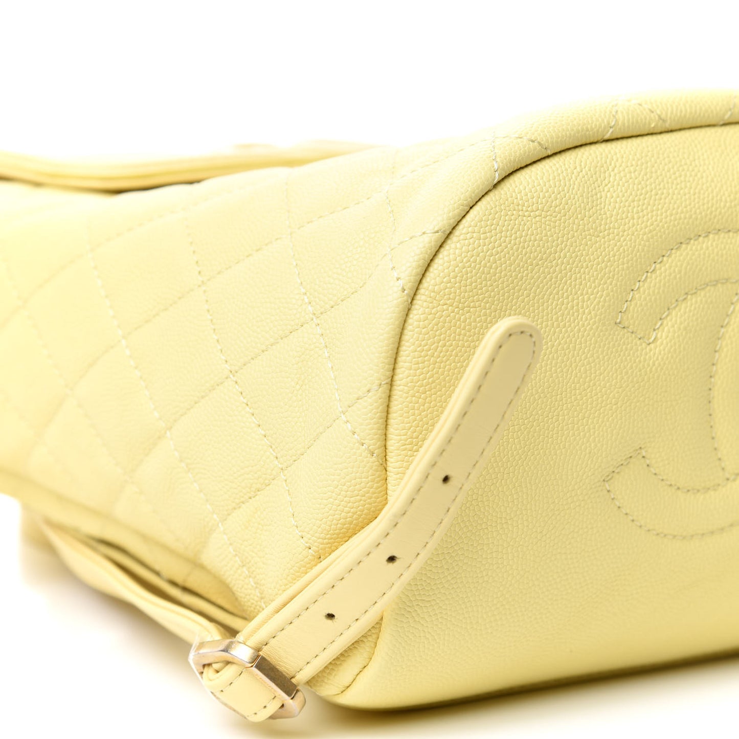 Caviar Quilted Filigree Backpack Yellow