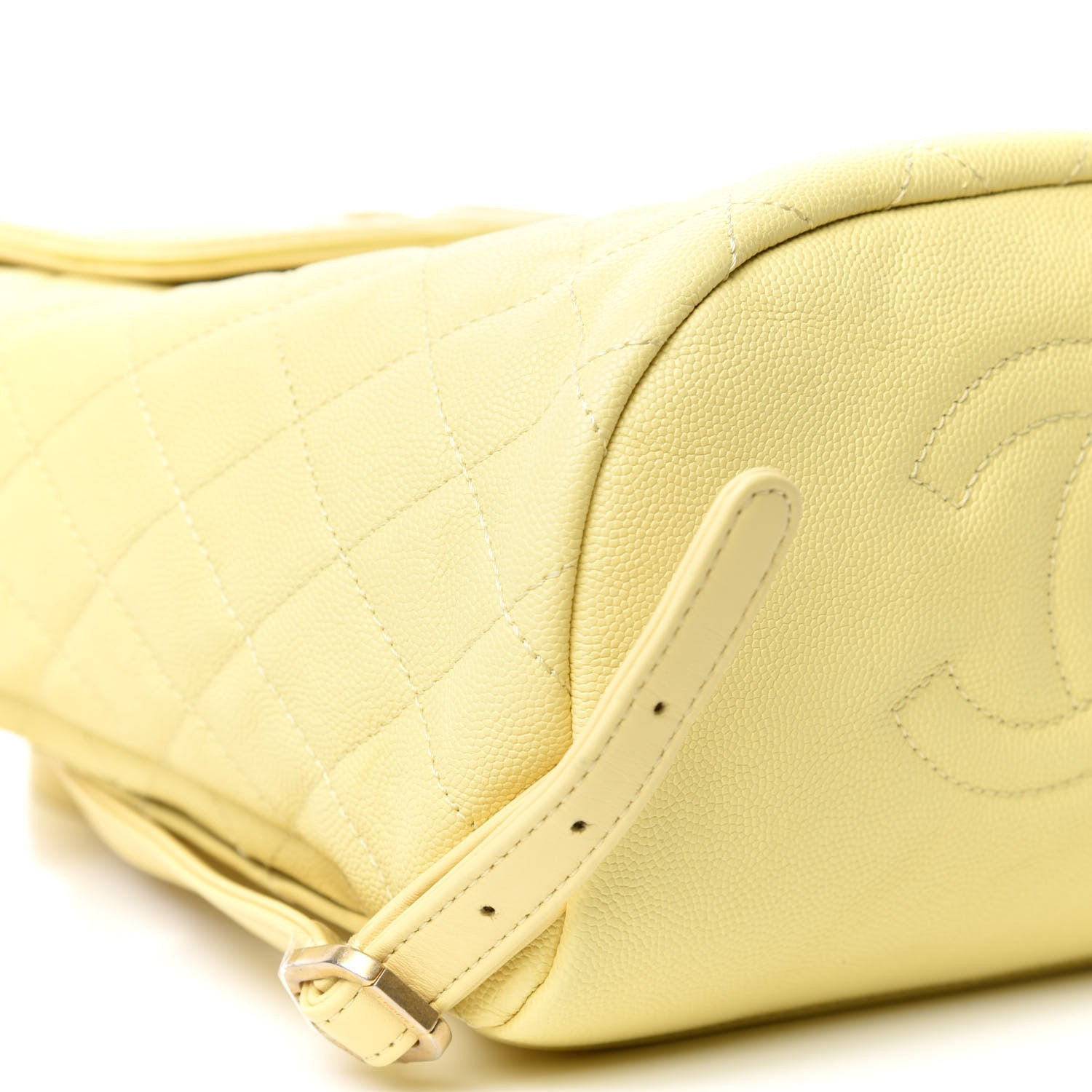 Chanel Caviar Quilted Filigree Backpack Yellow 8 of 8