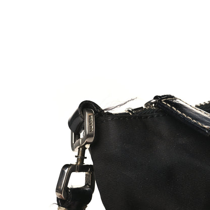 Prada Tessuto Nylon Calfskin Flat Messenger Bag Black 8 of 10