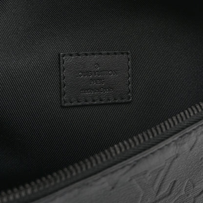 Louis Vuitton Calfskin Monogram Shadow Discovery Bumbag Black 6 of 9