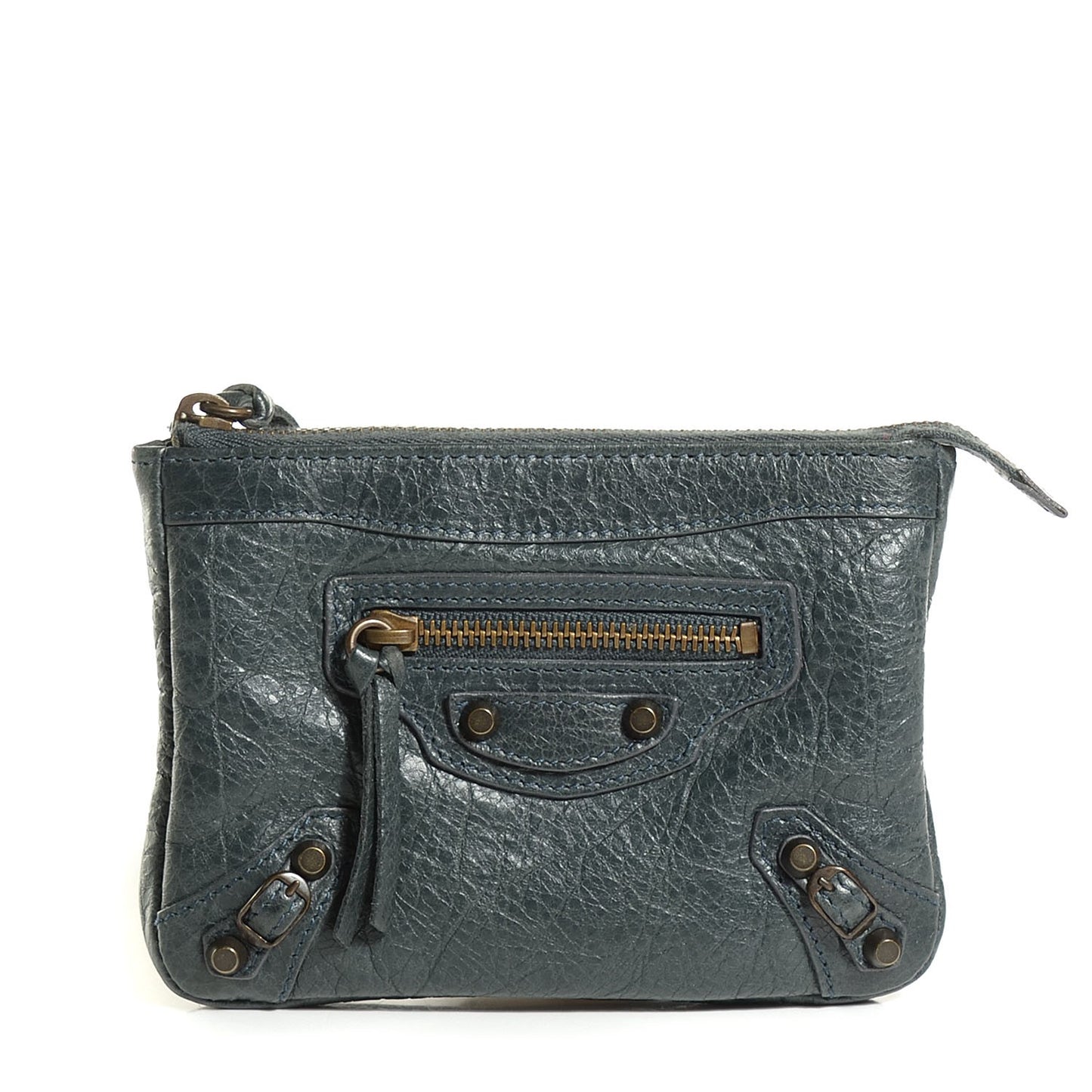 Agneau Classic Hardware M Porte-Monnaie Coin Purse Anthracite