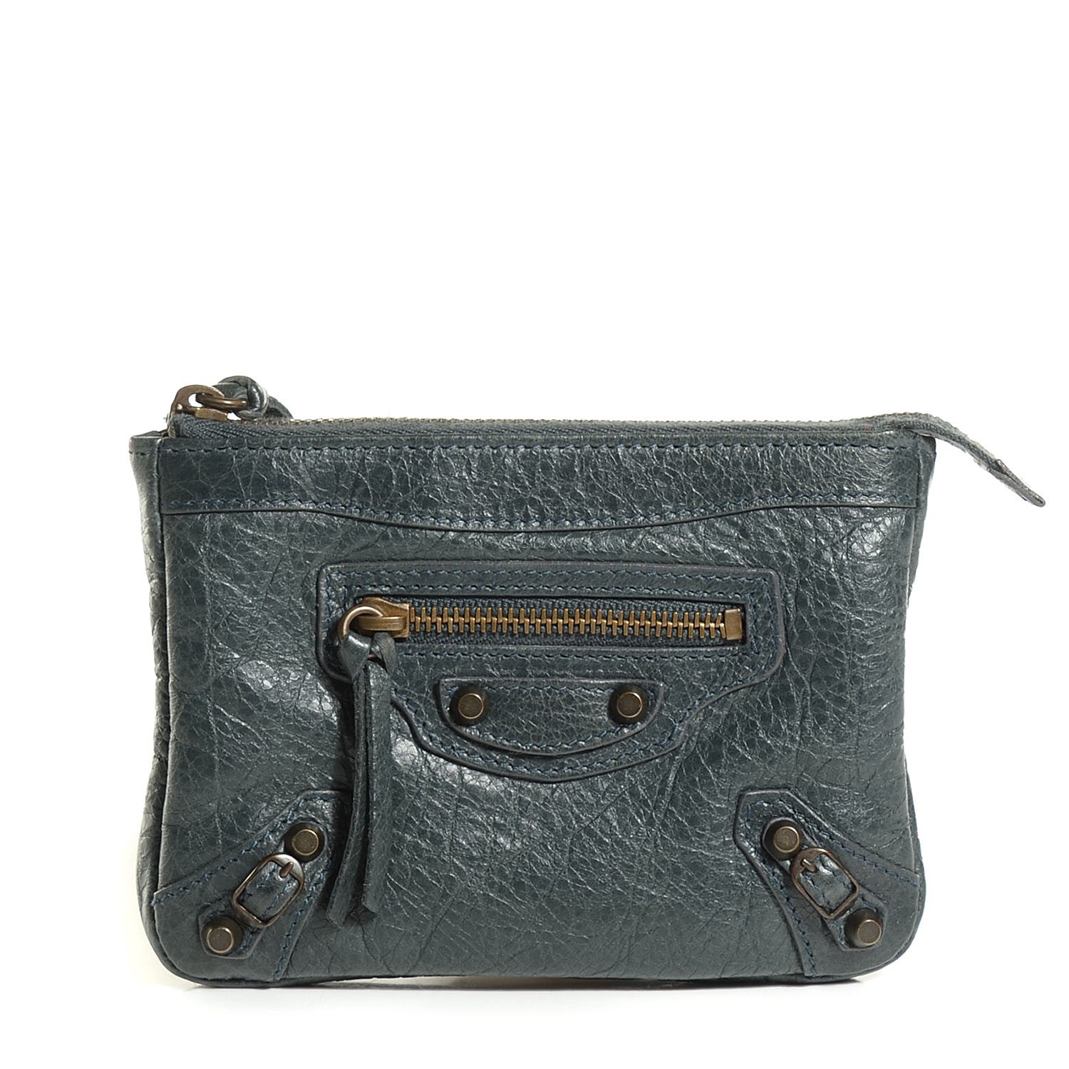 Balenciaga Agneau Classic Hardware M Porte-Monnaie Coin Purse Anthracite 1 of 8