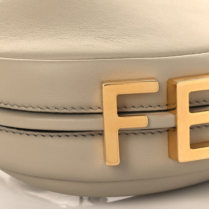 Fendi Vitello Grace New Matte Nano Fendigraphy Hobo Charm Nuvola 8 of 9