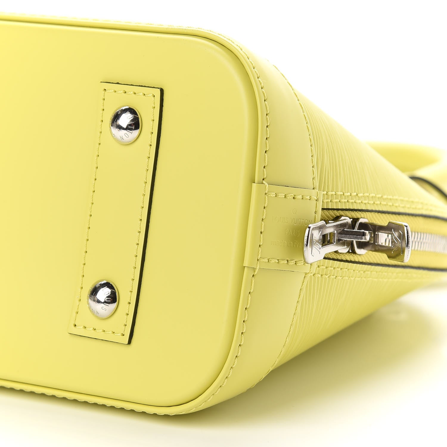 Louis Vuitton Epi Jacquard Alma BB Yellow Citron 8 of 10
