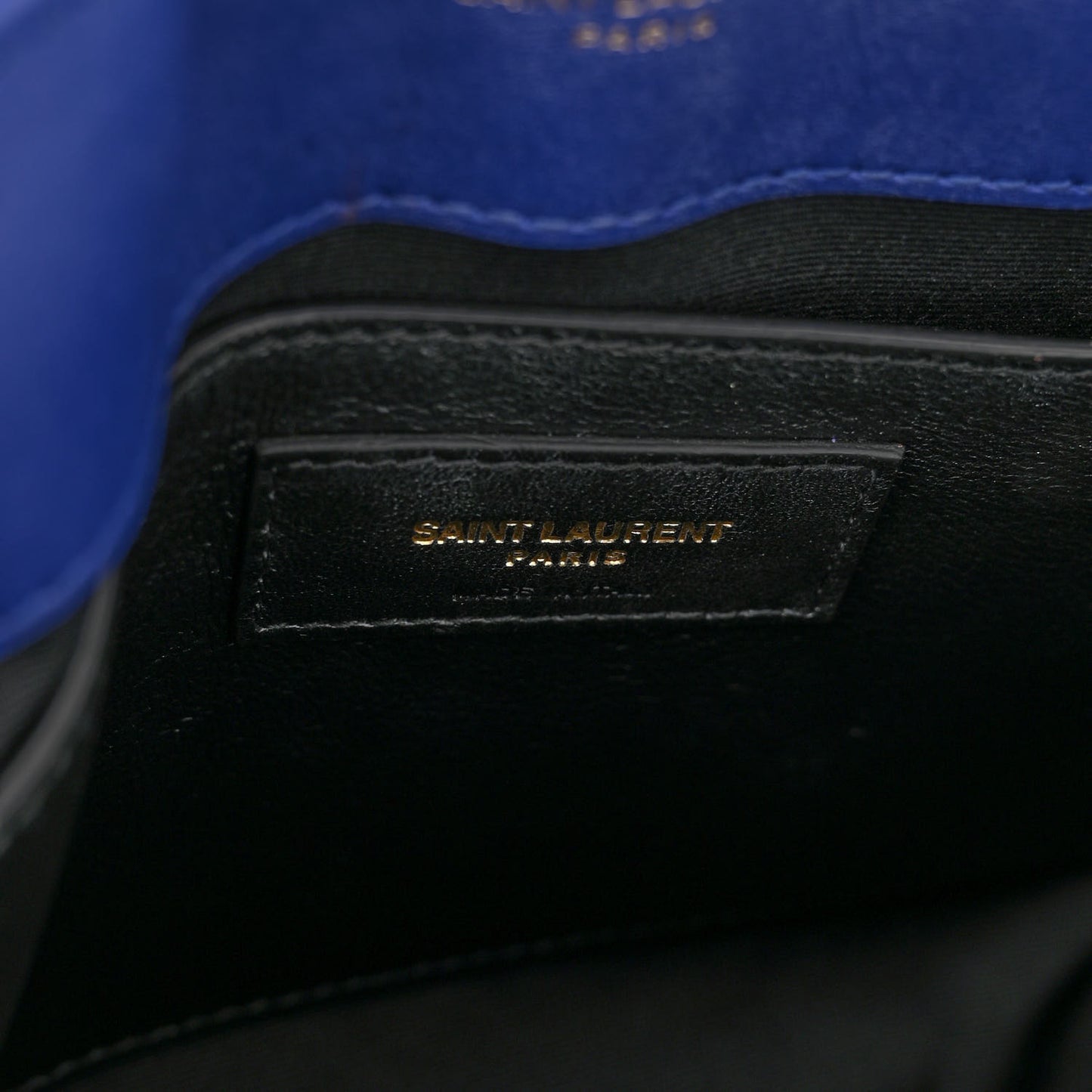Velvet Y Quilted Monogram Small Loulou Chain Satchel Blue Sapphire