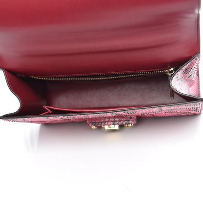 Dolce & Gabbana Python Lucia Top Handle Bag Raspberry 5 of 13