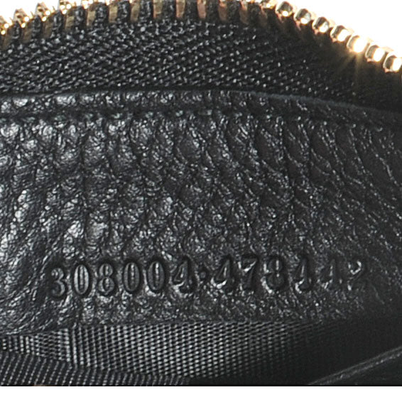 Python Soho Zip Around Wallet Black
