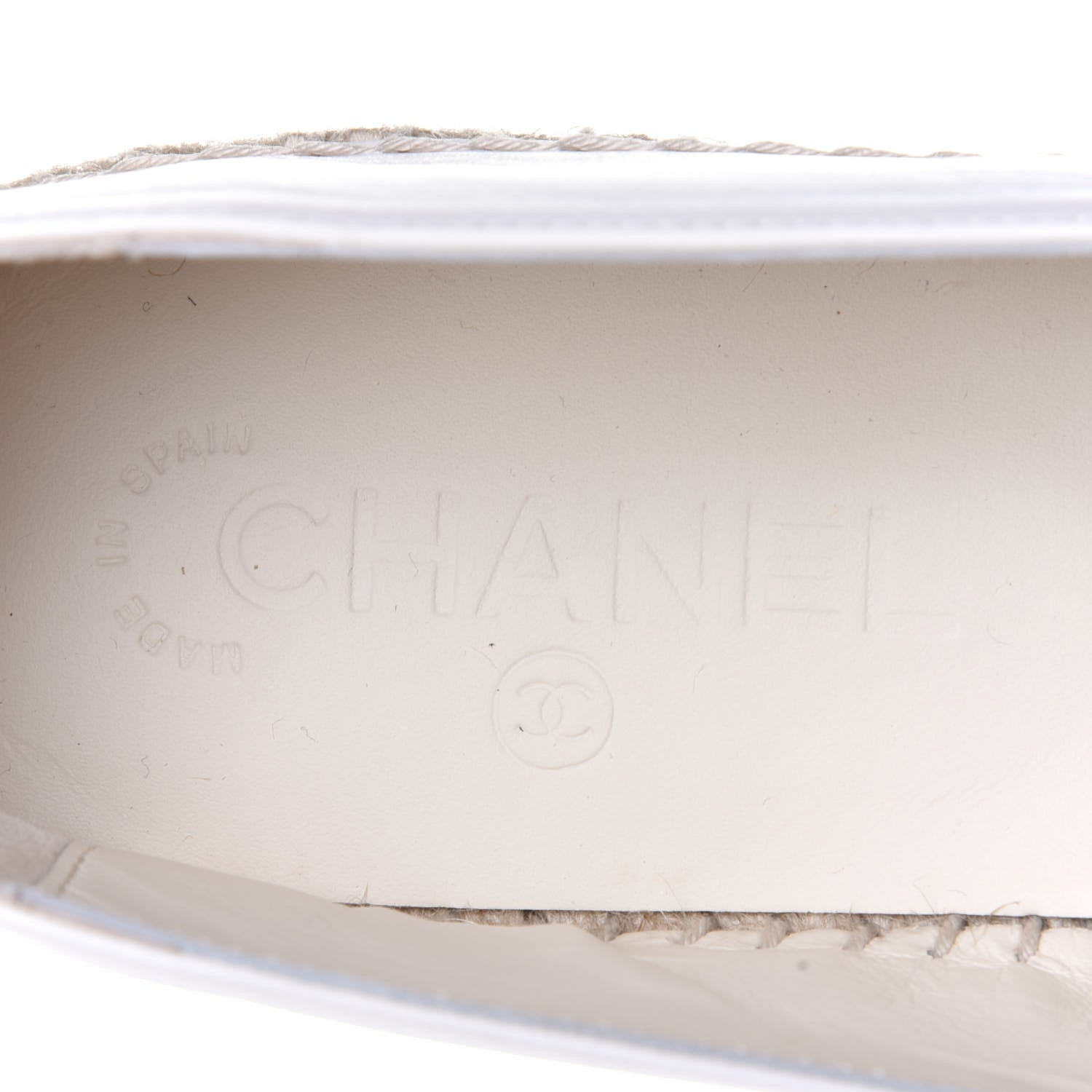 Chanel Lambskin CC Espadrilles 41 White 9 of 11