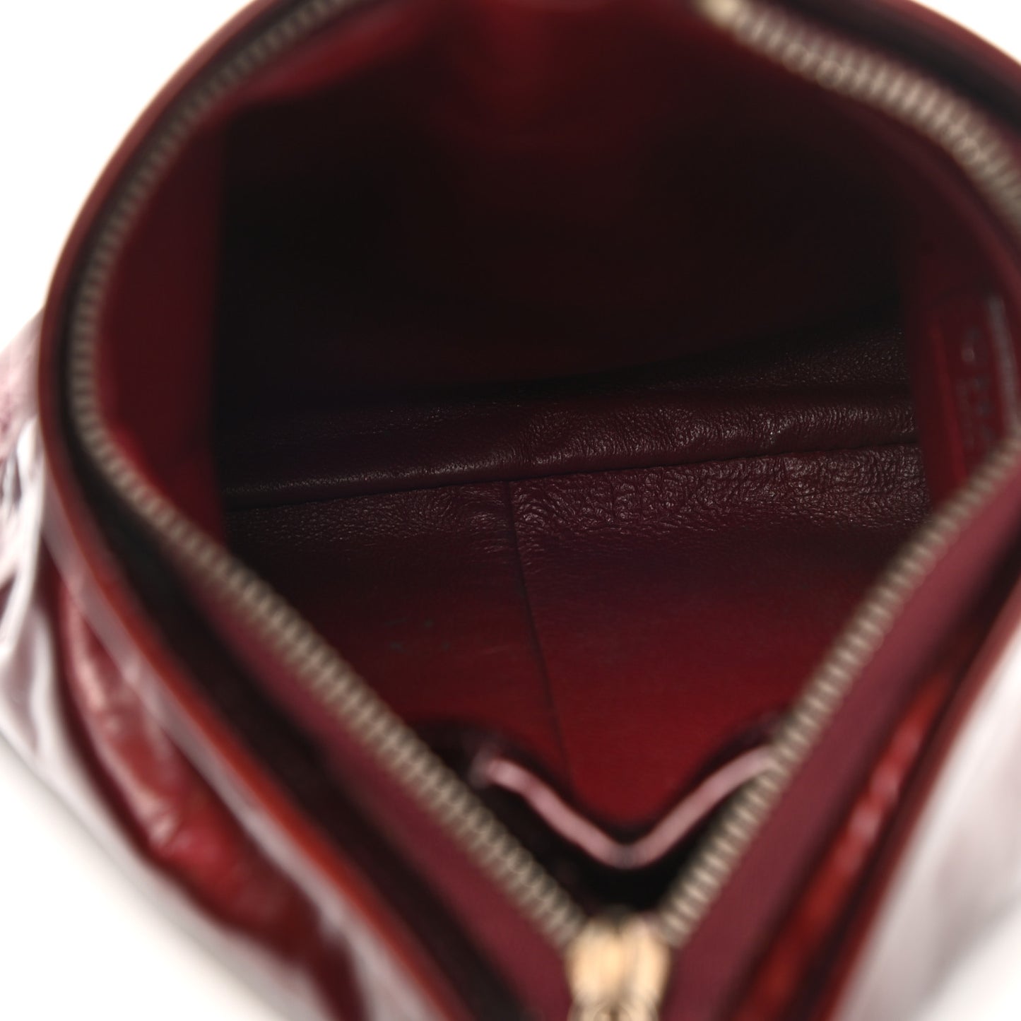 Patent Small Bonbons Wristlet Dark Bordeaux
