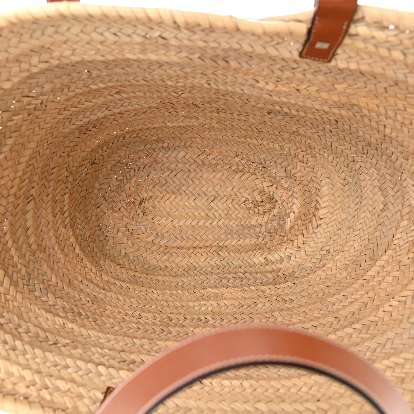 Raffia Large Basket Tote Bag Natural Tan