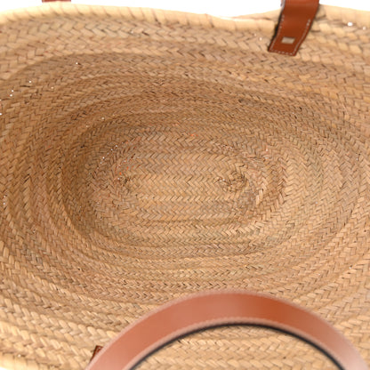 Loewe Raffia Large Basket Tote Bag Natural Tan 5 of 9