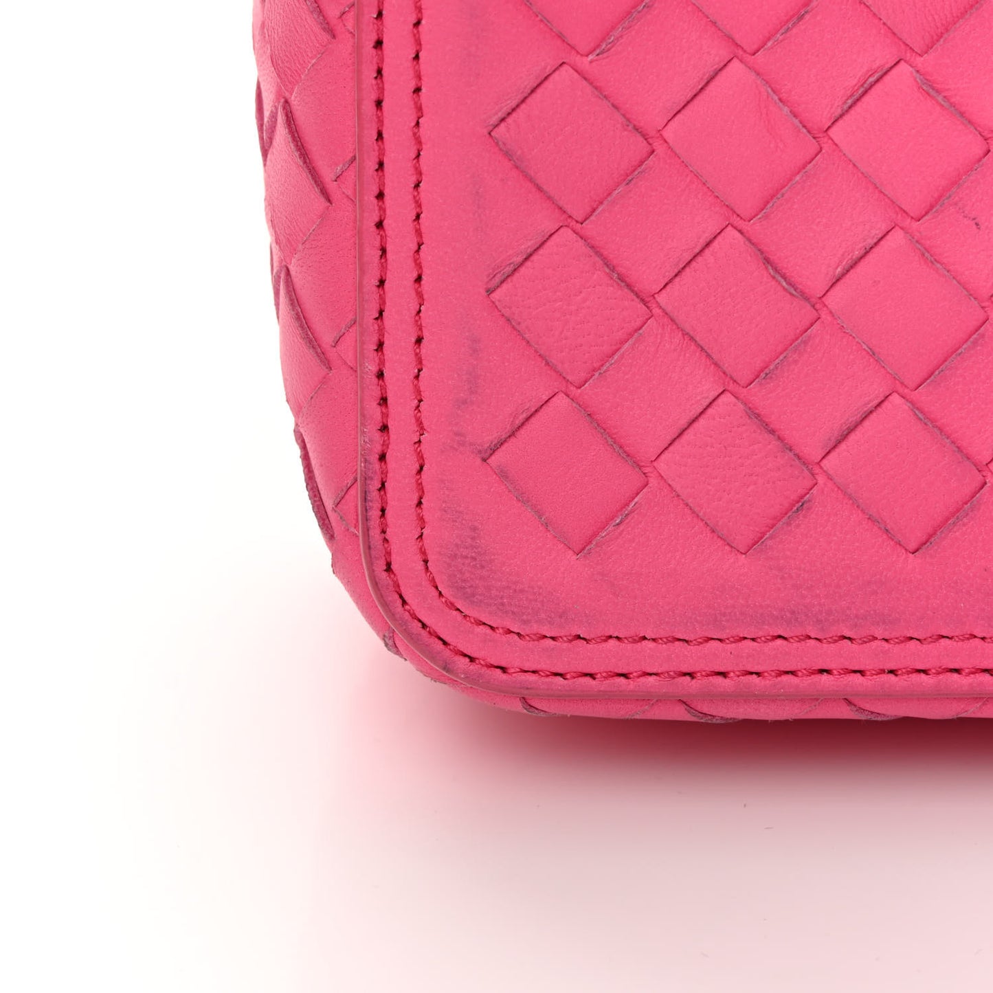 Nappa Intrecciato Alumna Bag Rosa Shock
