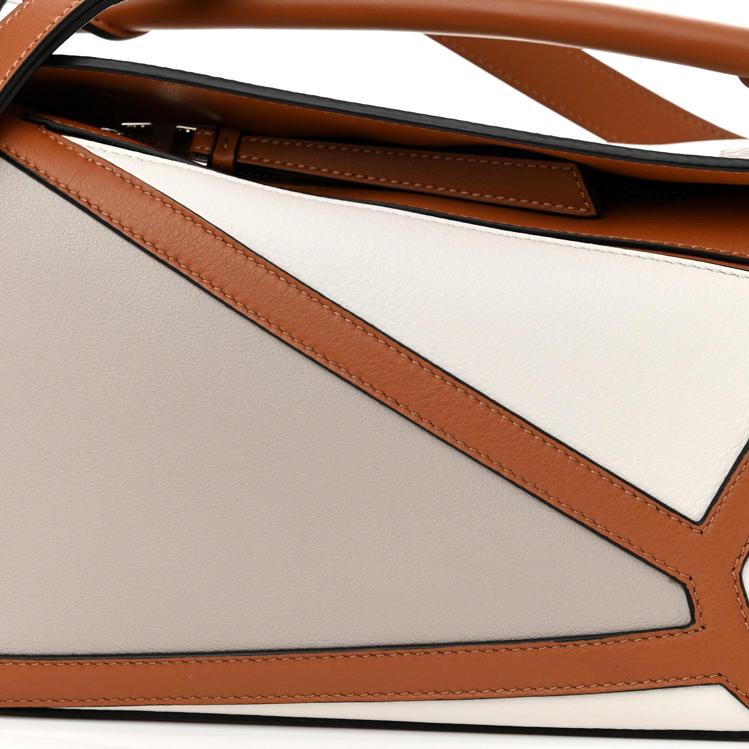 Loewe Calfskin Small Graphic Puzzle Bag Ghost Soft White 8 of 10