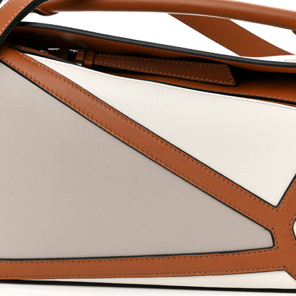 Loewe Calfskin Small Graphic Puzzle Bag Ghost Soft White 8 of 10