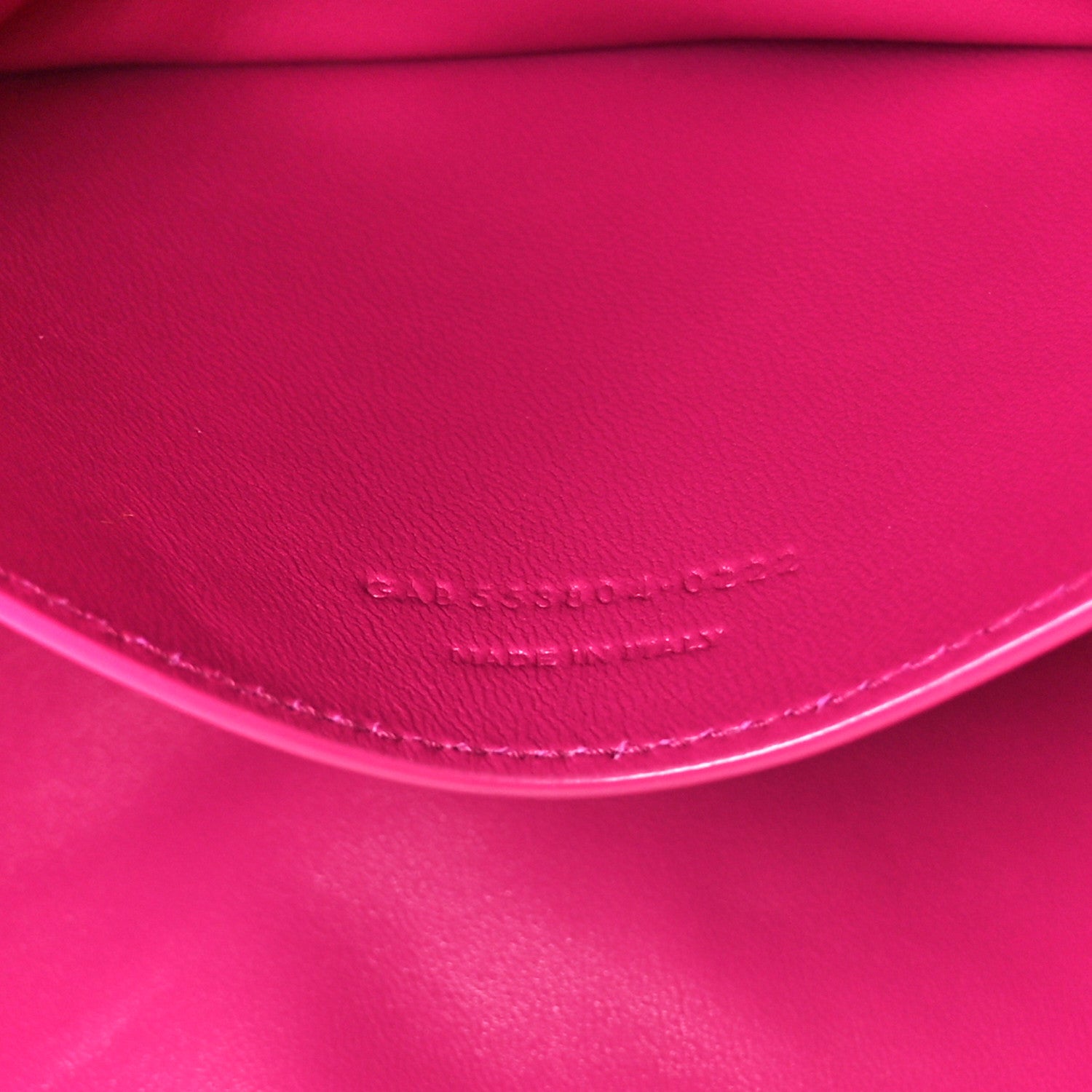 Saint Laurent Smooth Calfskin Suede Medium Reversible Monogram Kate Satchel Rose Rubis 11 of 18