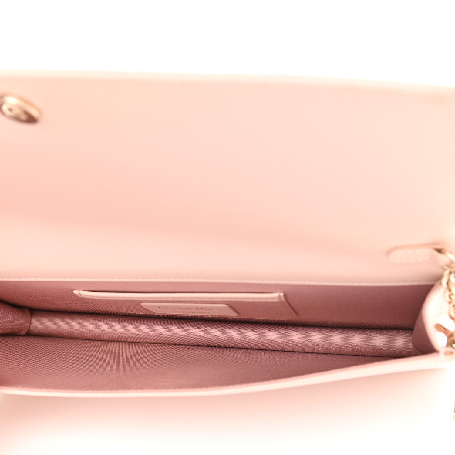 Christian Dior Lambskin Cannage Lady Dior Convertible Clutch Pink 4 of 13