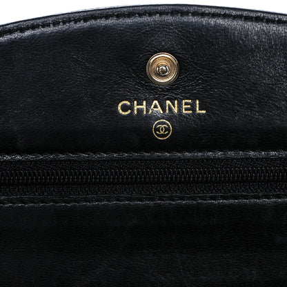 Chanel Caviar Timeless CC Wallet On Chain WOC Black 6 of 8