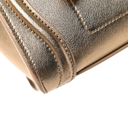 Celine Laminated Lambskin Nano Luggage Gold 15 of 15