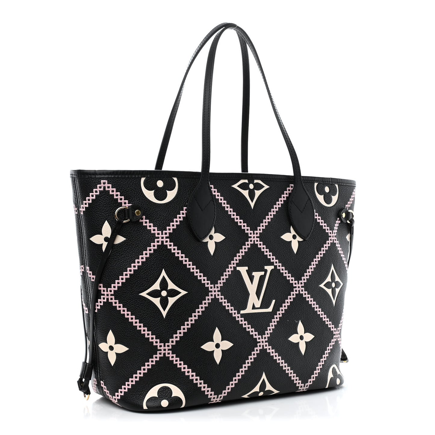 Empreinte Monogram Giant Broderies Neverfull MM Black