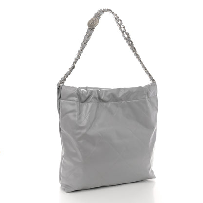 Chanel Shiny Calfskin Quilted Small Chanel 22 Grey 4 of 11