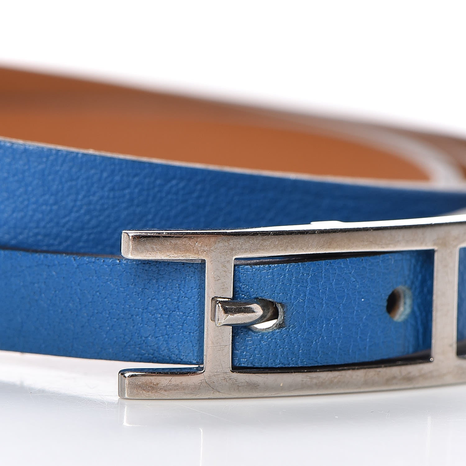 Hermes Swift Hapi 3 MM Triple Tour Wrap Bracelet S Mykonos 4 of 8