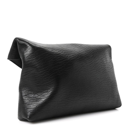 Saint Laurent Grained Lambskin Small Cassandre Envelope Pouch Black 3 of 9