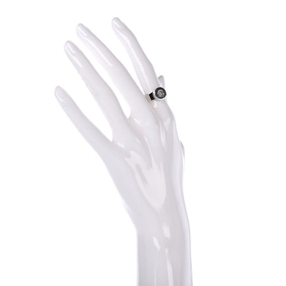 Chopard 18K White Gold Diamond Happy Diamond Circle Ring 52 6 2 of 5