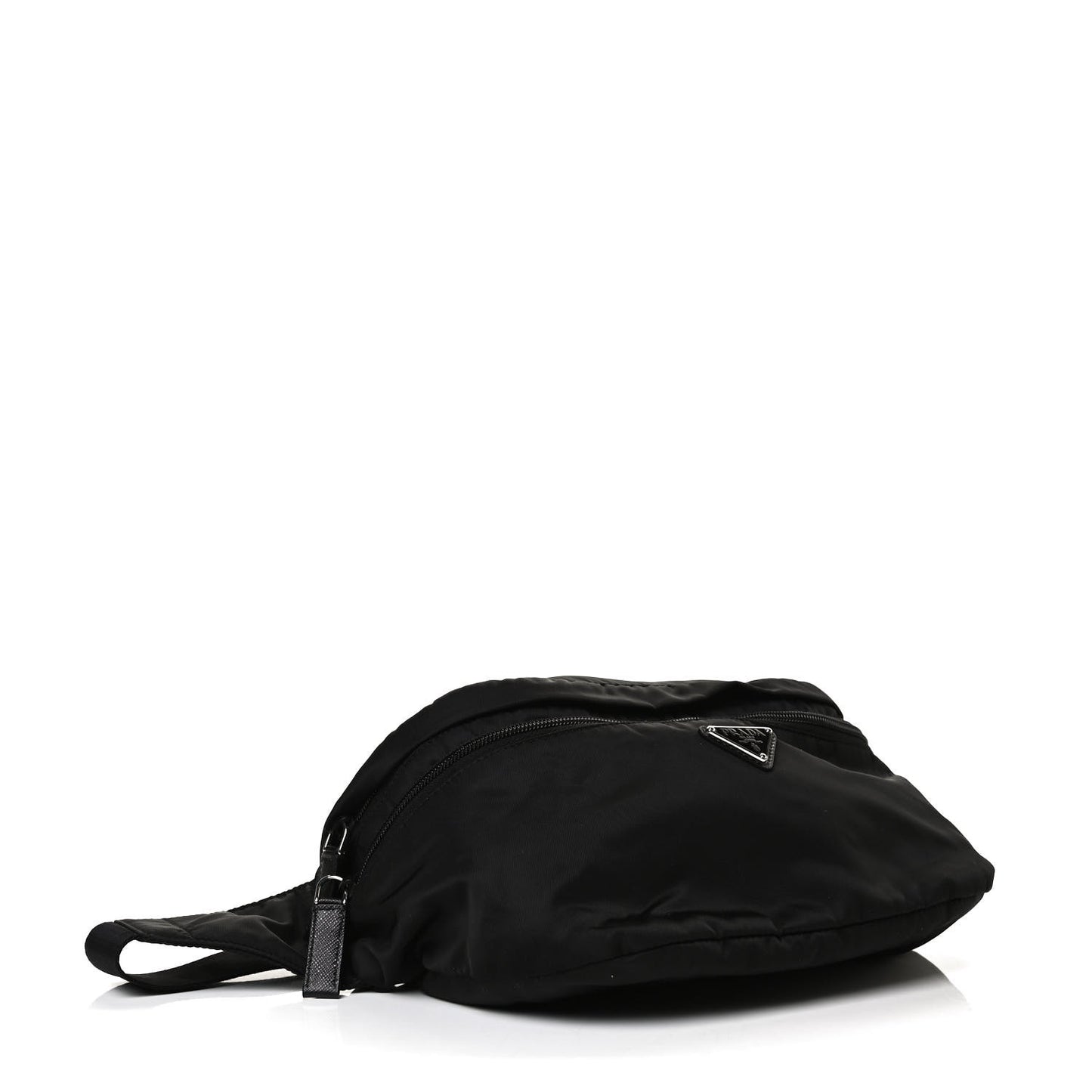 Re-Nylon Saffiano Convertible Belt Bag Black