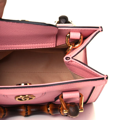 Gucci Wonka Grain Calfskin Mini Diana Tote Bag Wild Rose Fuxia Fluo 4 of 7