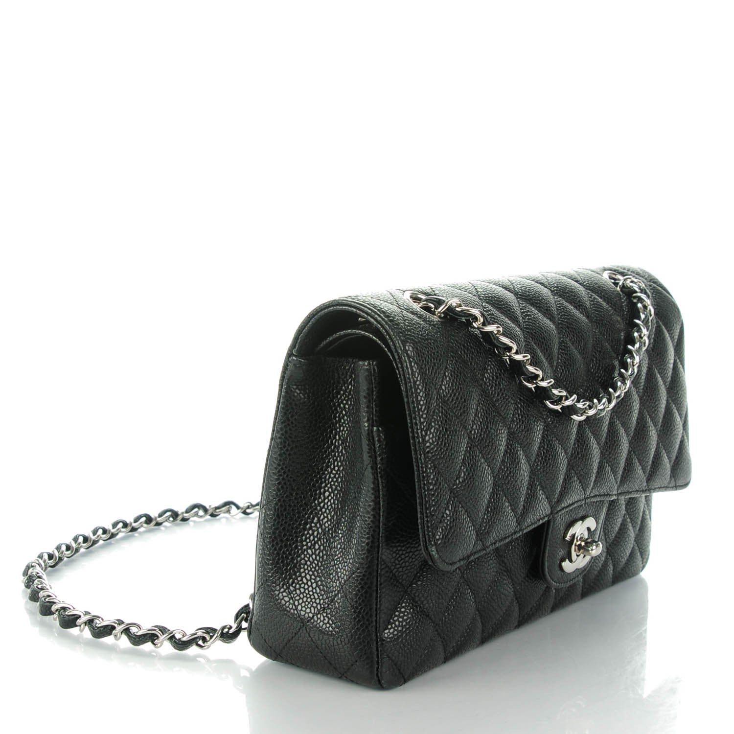 Chanel Caviar Quilted Medium Double Flap Black 4 of 8