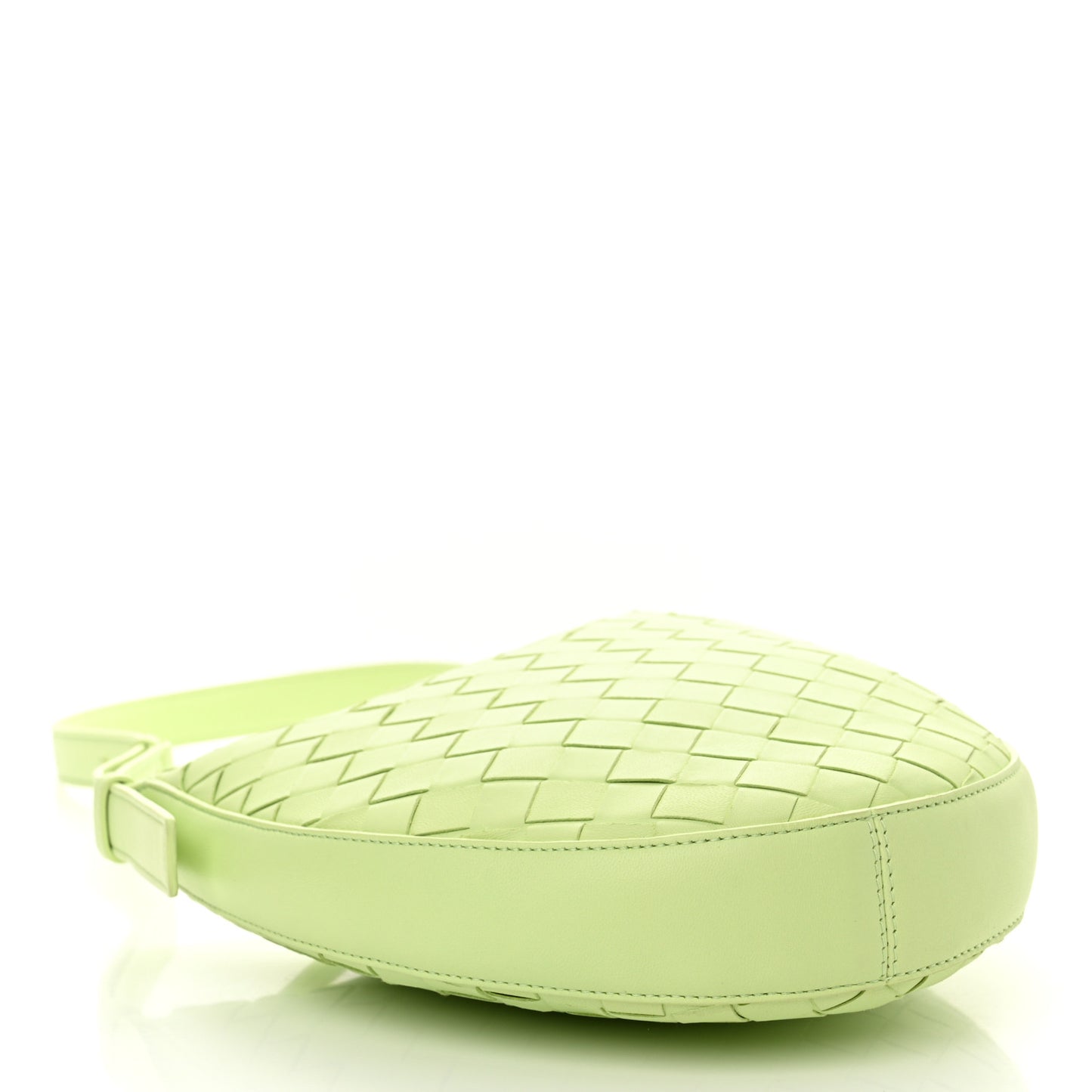 Nappa Intrecciato Small Drop Shoulder Bag Fennel