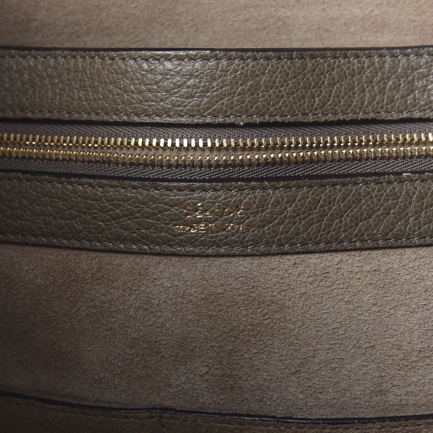 Soft Grained Calfskin Medium Belt Cabas Phantom Taupe