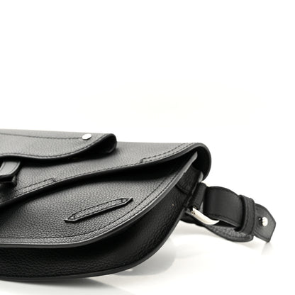 Christian Dior Grained Calfskin Saddle Messenger Bag Black 9 of 9