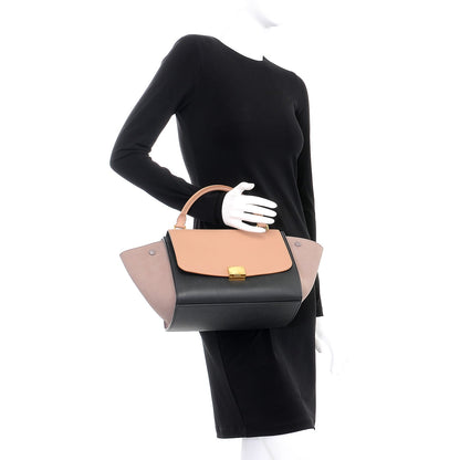 Celine Smooth Calfskin Small Trapeze Nude 3 of 12