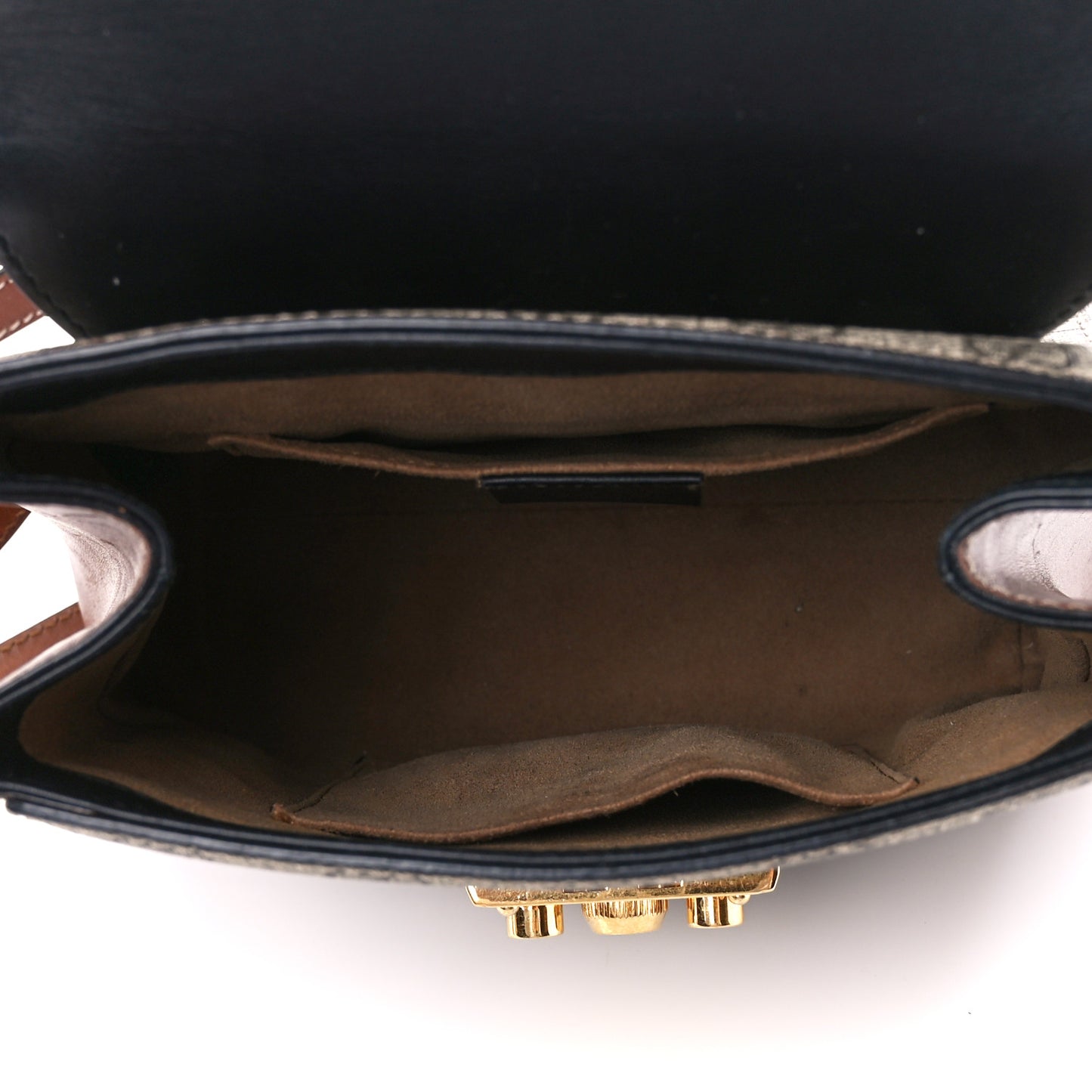 Tumbled Sheepskin Mini Pandora Bag Black