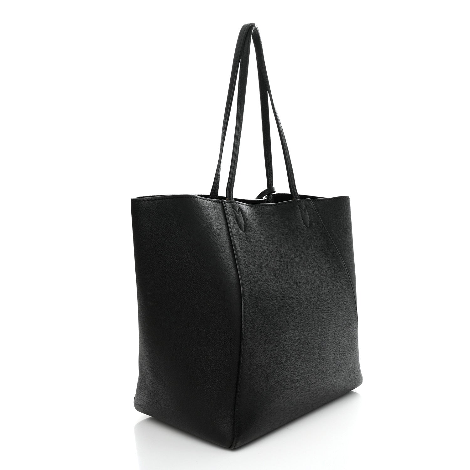 Louis Vuitton Calfskin Lockme Cabas Black 3 of 15