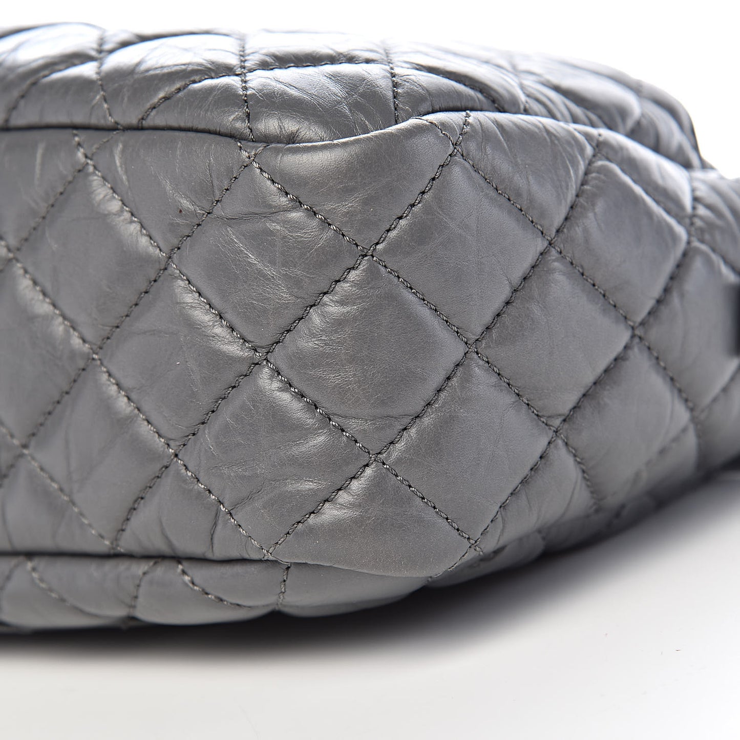 Aged Calfskin Medium Reissue Camera Case Grey