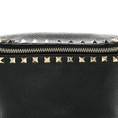 Valentino Garavani Grainy Calfskin Rockstud Belt Bag Black 7 of 11