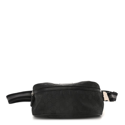 Gucci Nylon Monogram Fanny Pack Belt Bag Black 1 of 10